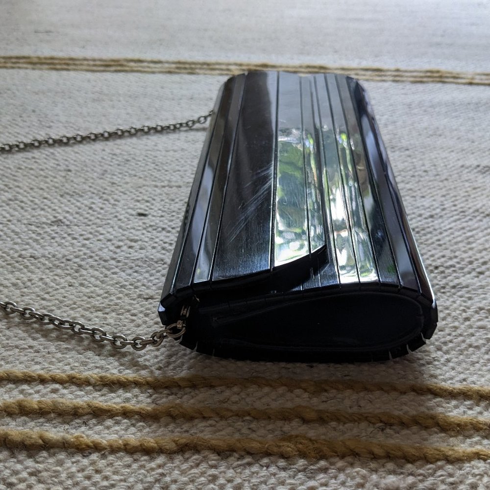 Sondra Roberts Black Lucite Slim Clutch Bag - Picture 5 of 9